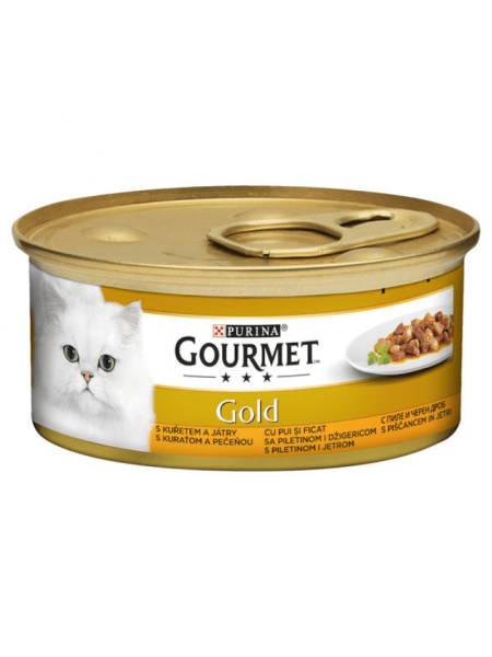 Gourmet Gold in Sos cu Pui si Ficat 85g
