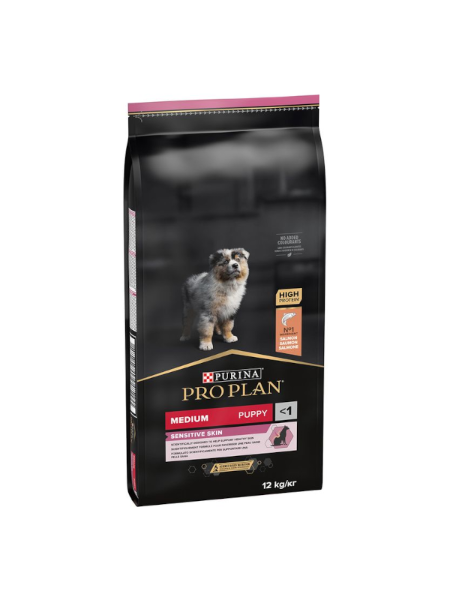 Pro Plan Puppy Sensitive 12KG, Somon & Orez - hrana uscata caini