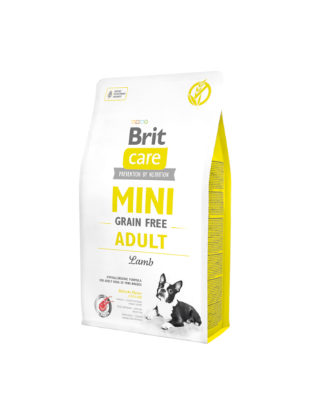 Brit Care Mini Grain Free Adult Miel 2KG - Hrana uscata caini adulti de talie mica