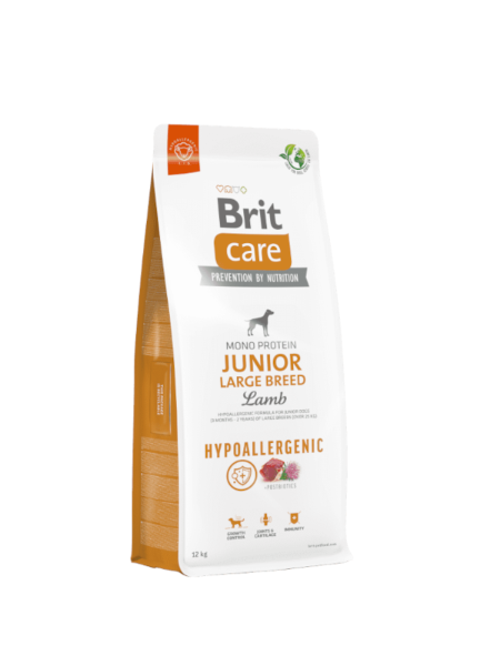 Brit Care Hipoalergenic Junior Large 12KG, Miel - Hrana uscata caini juniori