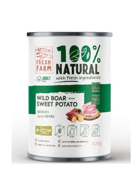 Fresh Farm Coarse Pate Mistret 400G - conserva caine