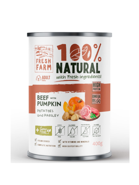 Fresh Farm Coarse Pate Vita 400G - conserva caine