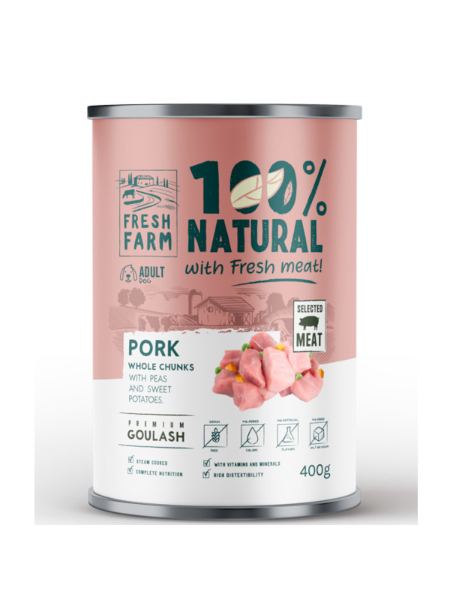 Fresh Farm Goulash Porc 400G - conserva caine